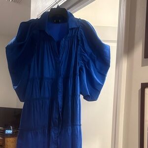 Blue Puff Sleeve shirt